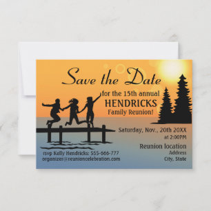 Design für kreative Wiedersehen-Familie Save the D Save The Date