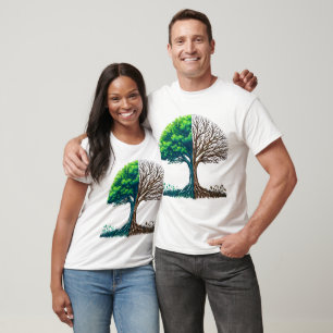 Design für lebende und tote Bäume T-Shirt