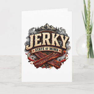 Design für Liebhaber von rustikaler Beef Jerky im Karte