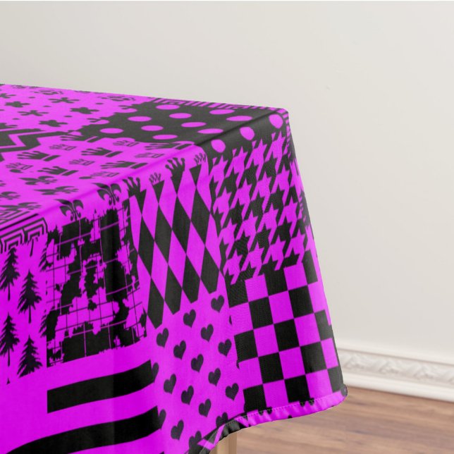 Design für lila Schwarz-Mischmuster Tischdecke (Von Creator hochgeladen)