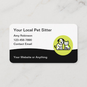 Design für moderne Pet Sitter Visitenkarten Visitenkarte