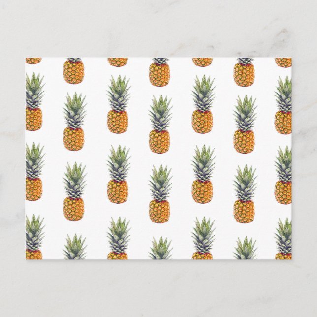 Design für niedliche und lustige Ananas Postkarte (Vorderseite)
