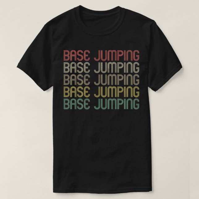 Design für Retro Style Base-Jumping T-Shirt (Design vorne)