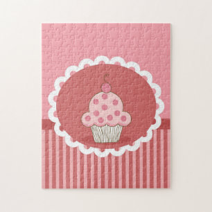 Design für rosa Cupcakes Puzzle