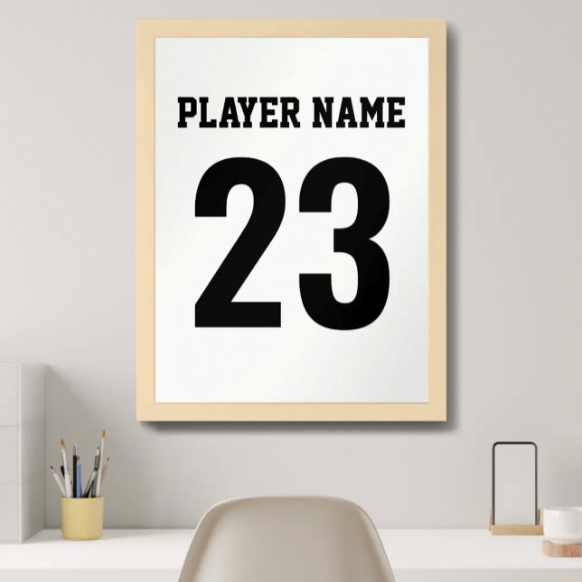 Design für Schwarz-Weiß-Sportgeräte Poster (Von Creator hochgeladen)