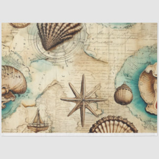 Design für Shabby Chicen der Automobilserie 3 Seidenpapier