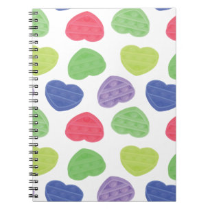 Design für Spaß und Trendy Poppit Pop-it-Herz Notizblock