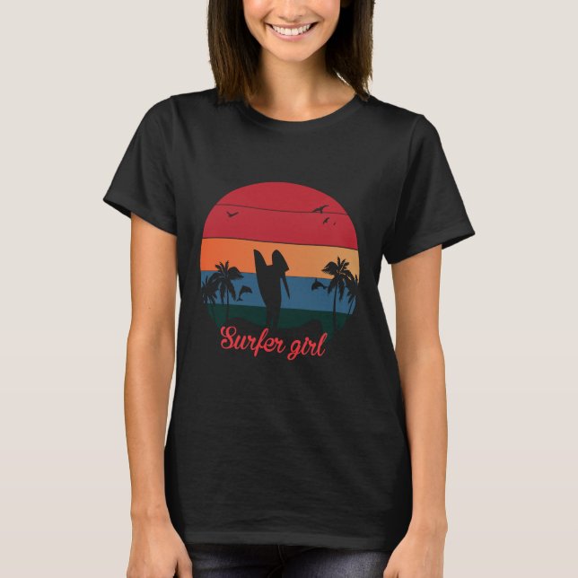 Design für Surfer-Girl-T - Shirt (Vorderseite)