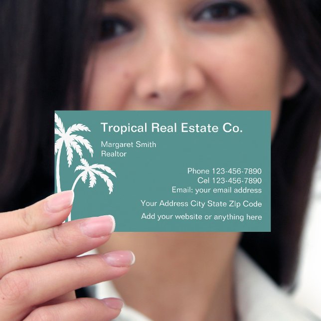 Design für tropisches Real Anwesen Visitenkarte (Von Creator hochgeladen)