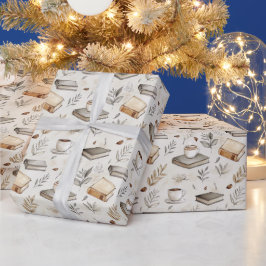 Design für Vintage-Buchliebhaber Geschenkpapier