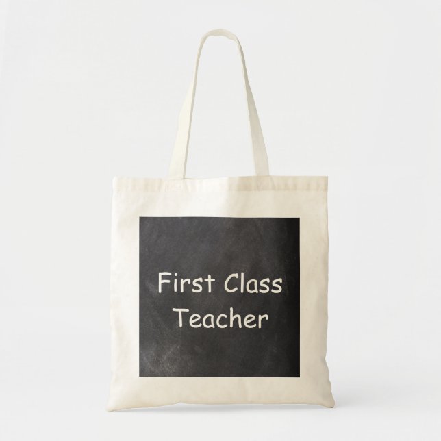 Design-Geschenk für Chalkboard der ersten Klasse Tragetasche (Vorne)
