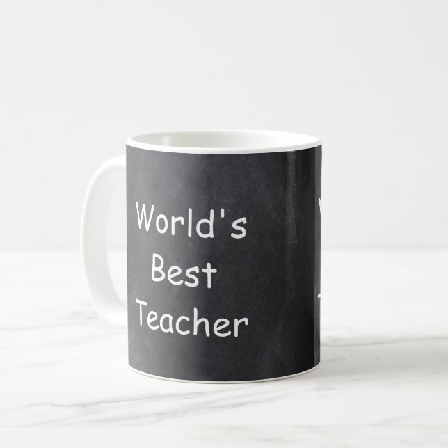Design-Geschenk für den weltbesten Lehrer Kaffeetasse (Vorderseite Links)
