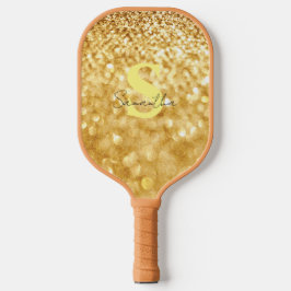 Design Gold Glitzer Elegant und stilvoller individ Pickleball Schläger