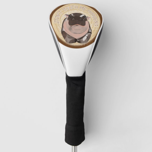 Design Golf Head Cover "Moo Deng" Headcover (Vorderseite)