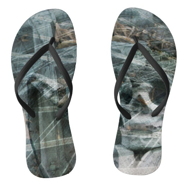 Design Gothic Flip Flops (Fußbett)