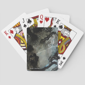 DESIGN GRAUE UND BLAUE TINTE SPIELKARTEN