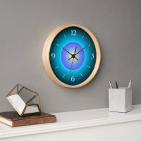 Design Grün/Aqua/Lila>Wall-Uhr