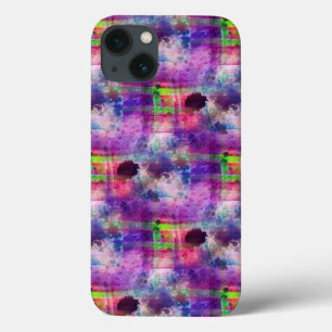 Design grün, lila Textur Aquarell Case-Mate iPhone Hülle