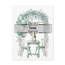 Design Grüne Einladung zur Personalisierung