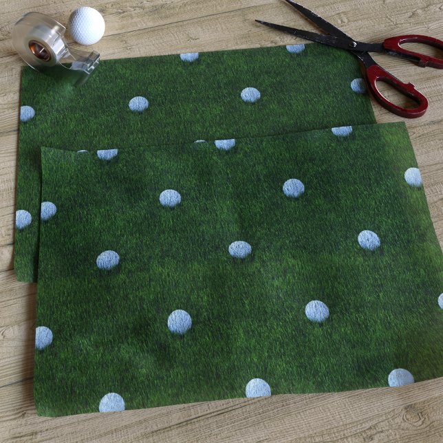 Design-grünes Gras-Muster-Papier für Golf-Ball Seidenpapier (Von Creator hochgeladen)