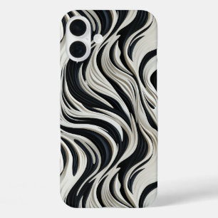 Design-Handy-Case für Schwarz und Weiß iPhone 16 Plus Hülle