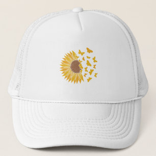 Design-Hut für Unisex Cap Sonnenblumenblume Truckerkappe