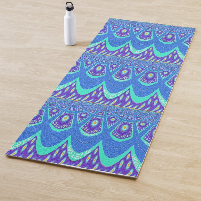 Design Ihre eigene Fun Yoga Print Yogamatte (Beispiel)