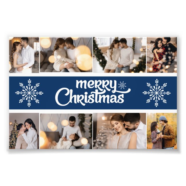 Design Ihre eigenen 8 Foto Collage Weihnachtsfeier (Vorne)
