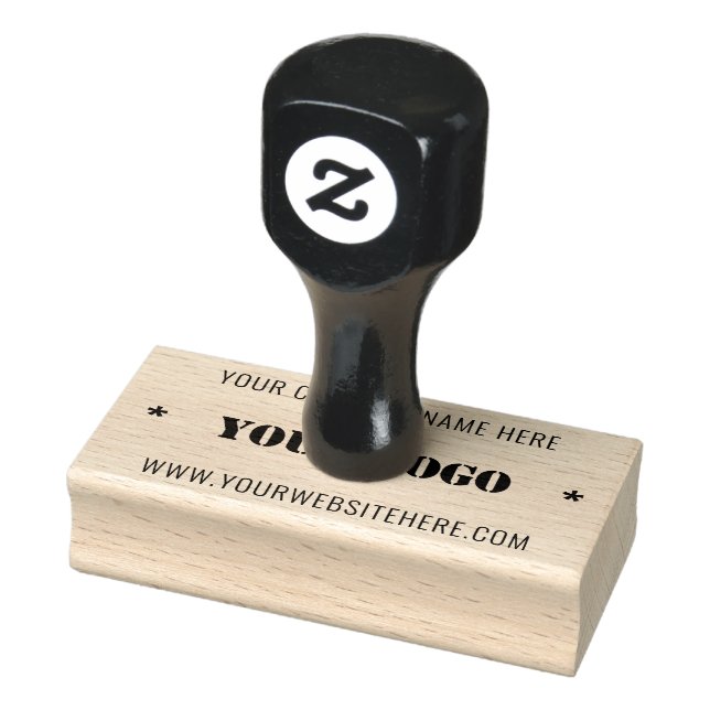Design Ihrer eigenen Logo-Briefmarke-Vorlage Gummistempel (Stempel)