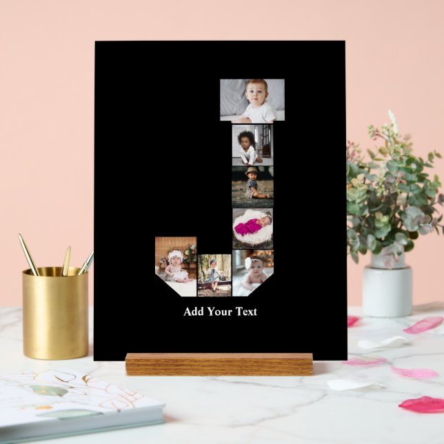 Design Ihres eigenen Letter J Foto Collage Poster (Hochzeit)