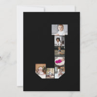 Design Ihres eigenen Letter J Foto Collage Poster