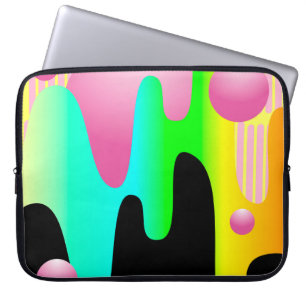 design illustration frame with circle conceptart, laptopschutzhülle