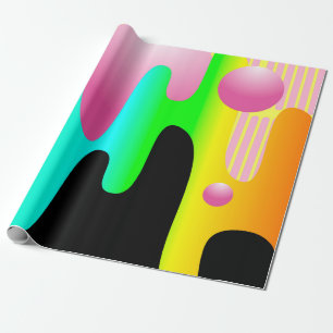 Design-Illustrationsrahmen mit Kreis-Konzeptkunst, Geschenkpapier