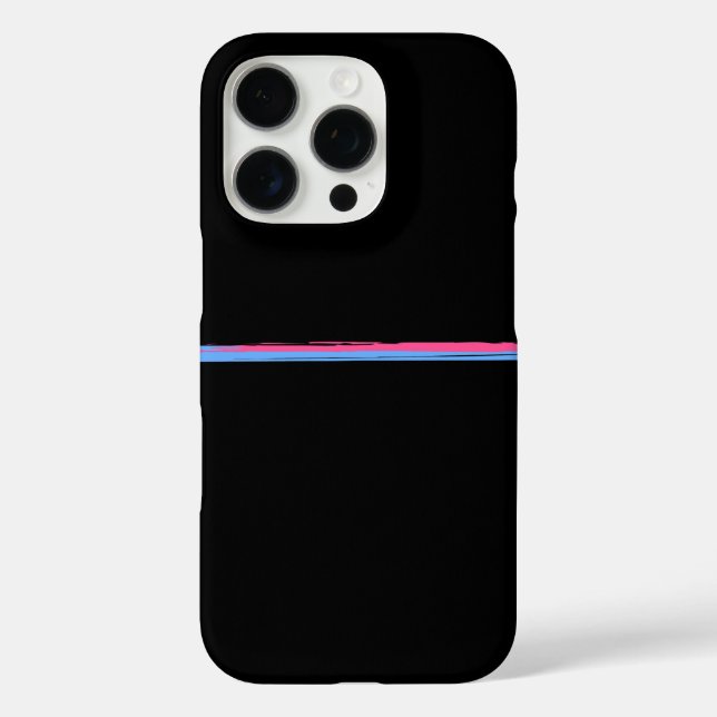 Design im schwarzen Hintergrund Case-Mate iPhone Hülle (Rückseite)