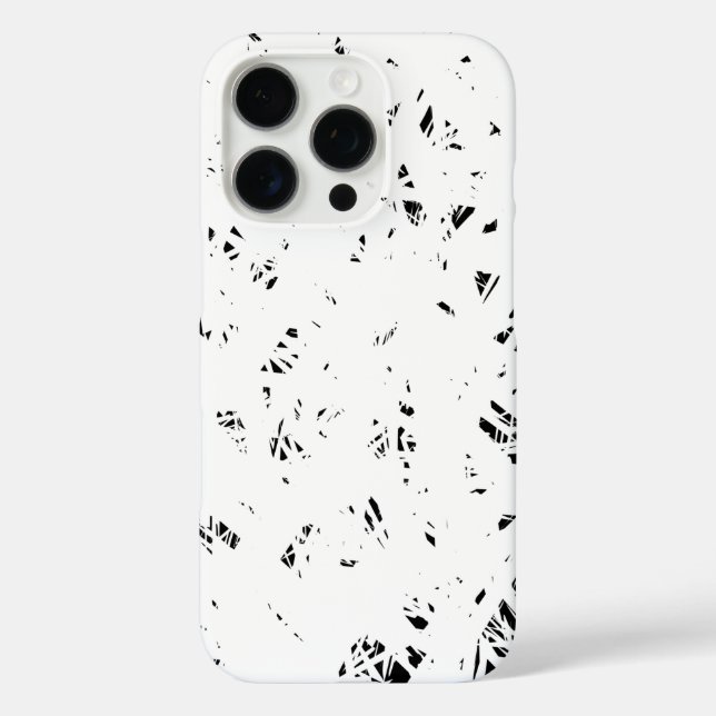 Design in Schwarz und Weiß Case-Mate iPhone Hülle (Rückseite)