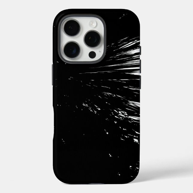Design in Schwarz und Weiß Case-Mate iPhone Hülle (Rückseite)