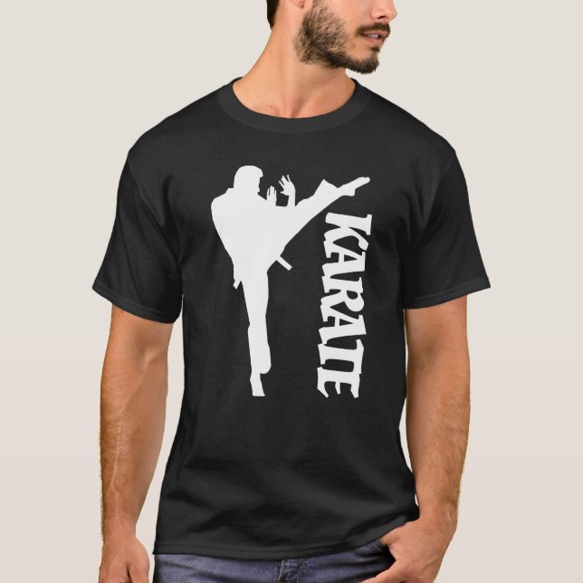Design Karate Taekwondo Practicer Karate T-Shirt (Vorderseite)