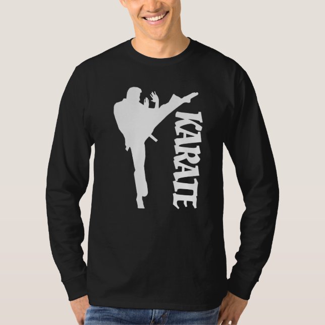 Design Karate Taekwondo Practicer Karate T-Shirt (Vorderseite)
