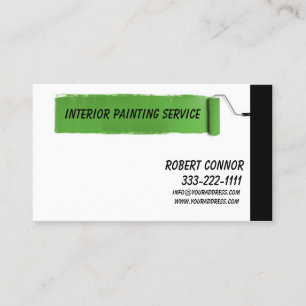 Design-Karte für den Innenausstattungsdienst Green Visitenkarte