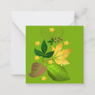 Design-Karte für Leaf Mitteilungskarte