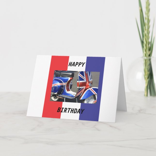 Design-Karte für Motorroller Karte (Vorderseite)
