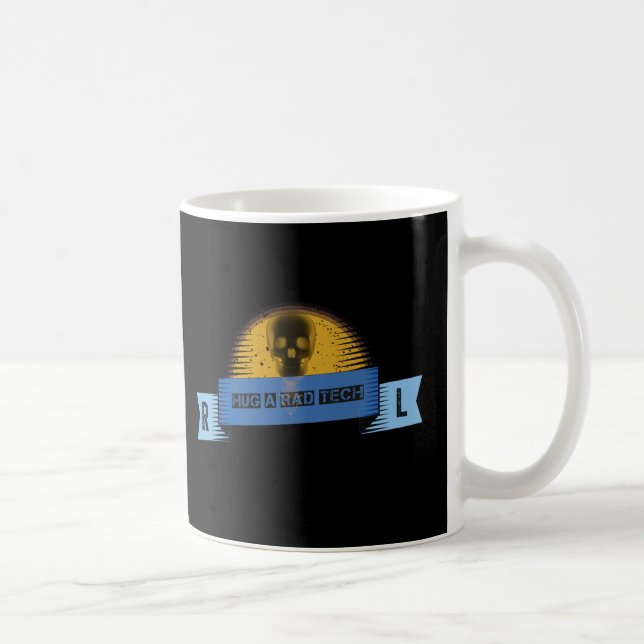 Design "Krasse Technik umarmen" Kaffeetasse (Rechts)