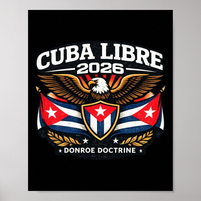 Design Kuba Kuba Libre Donroe-Doktrin Poster (Vorne)