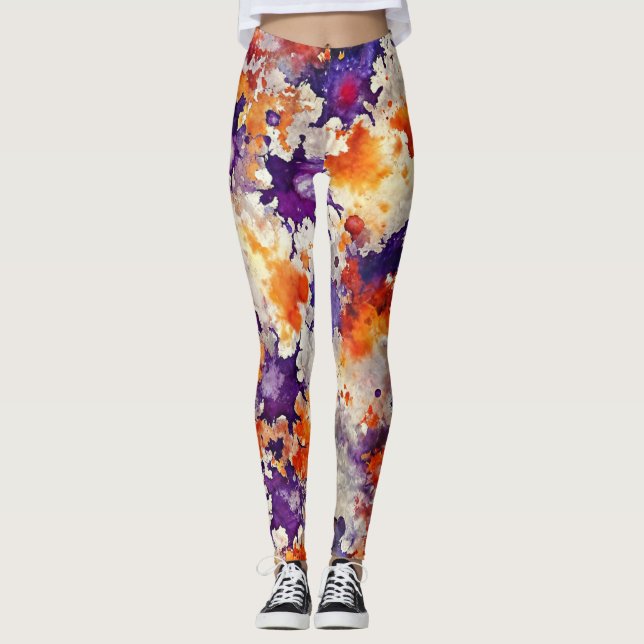 Design-Leggings mit ausgefallenem Muster  Leggings (Vorderseite)