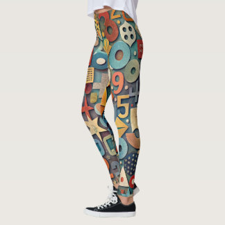 Design-Leggings mit ausgefallenem Muster Leggings