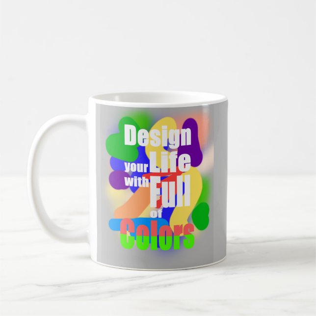 Design Life mit Vollfarben Kaffeetasse (Links)