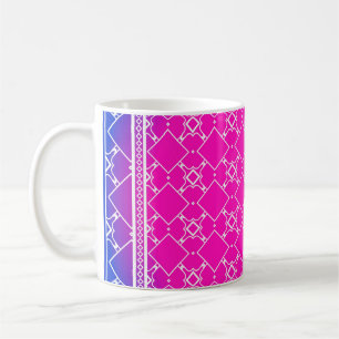 Design mit abstraktem handgezeichnetem geometrisch kaffeetasse