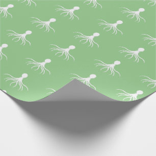 Design mit bedrängtem Oktopus - Mattes Geschenkpap Geschenkpapier