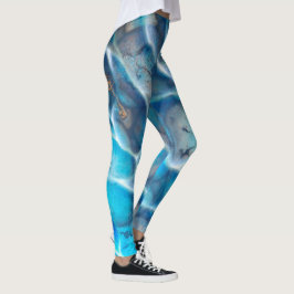 Design mit blauem transparentem Wasser Leggings