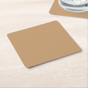 Design mit braunem Hintergrund und weißem Rand Rechteckiger Pappuntersetzer
